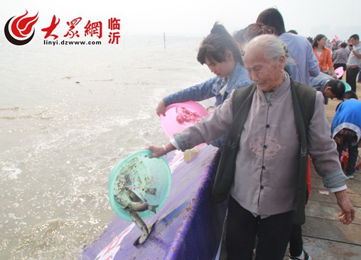 臨沂放魚節(jié)當(dāng)天投放410萬(wàn)尾魚