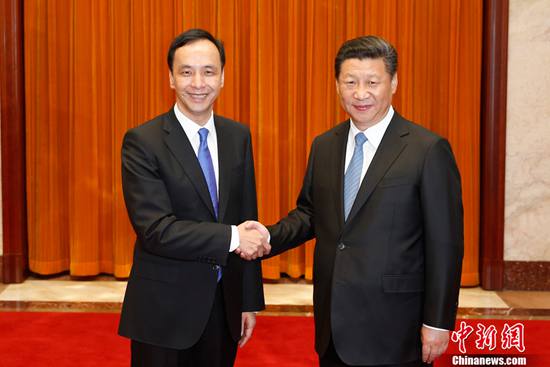 習近平會見中國國民黨主席朱立倫