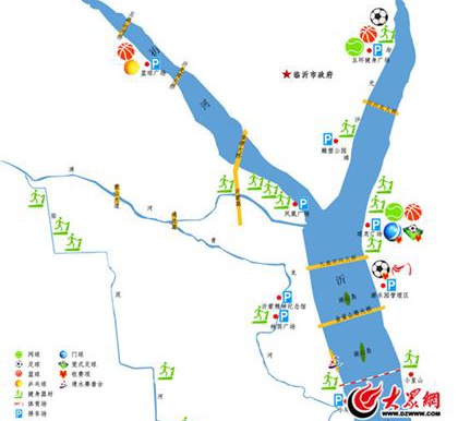 臨沂濱河健身長(zhǎng)廊全省最大
